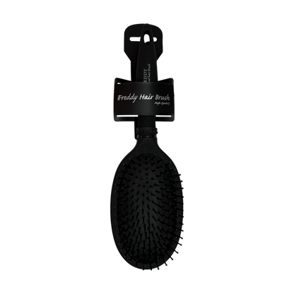 Freddy Full Black Oval Hair Brush – Anti-Static Detangler (FHB122)