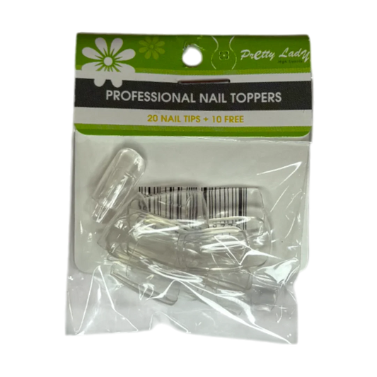 Clear Nail Toppers – 30 Pcs – Pretty Lady