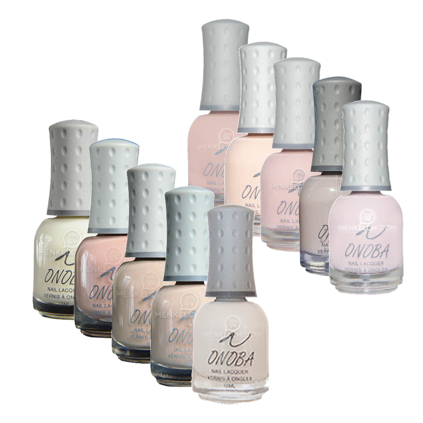 Onoba Nail Polish Set - 12 Nude And Neutral Shades