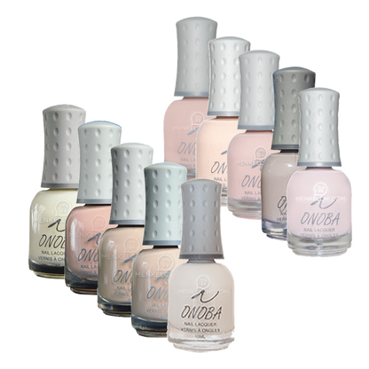 Onoba Nail Polish Set - 12 Nude And Neutral Shades
