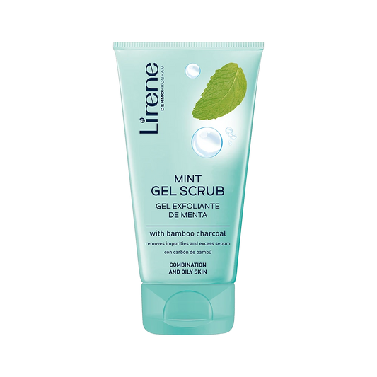 Lirene Mint Gel Scrub With Bamboo Charcoal - 150ml
