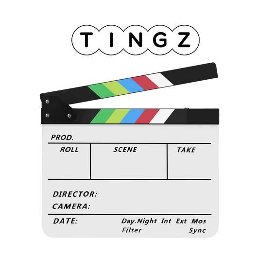 Tingz Movie Directors Clapper Board Slate