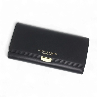 Women’s Everyday Essentials Wallet - Synthetic Leather, Multi-Card, Large, Long