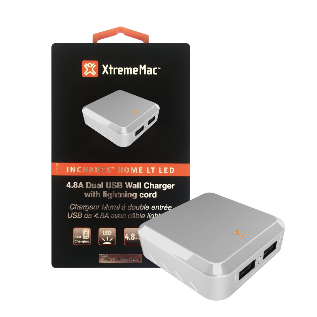 XtremeMac 4.8A Dual USB Wall Charger