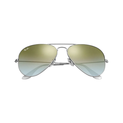 Ray-Ban Aviator RB3025 019/9j 58mm - Silver Green Gradient