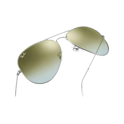 Ray-Ban Aviator RB3025 019/9j 58mm - Silver Green Gradient