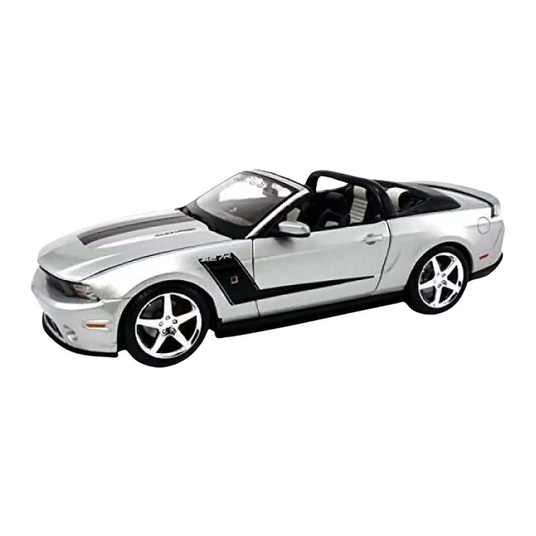 Maisto Special Edition 1/18 2010 Roush 427R Ford Mustang Convertible -  Silver