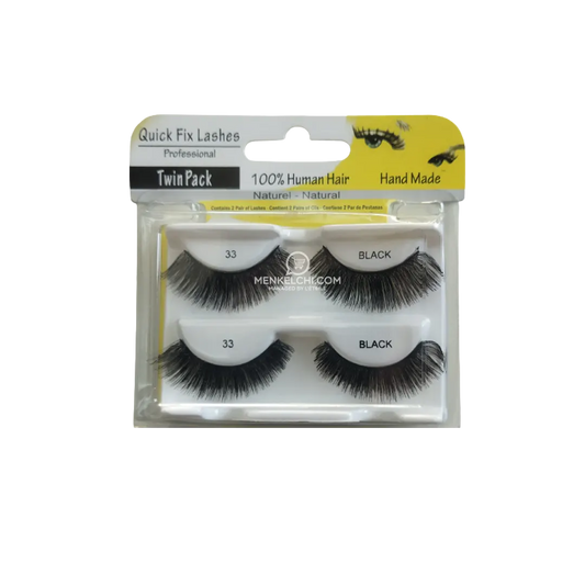 Quick Fix Eye Lashes Strip Lashes Twin Pack - 33 Black