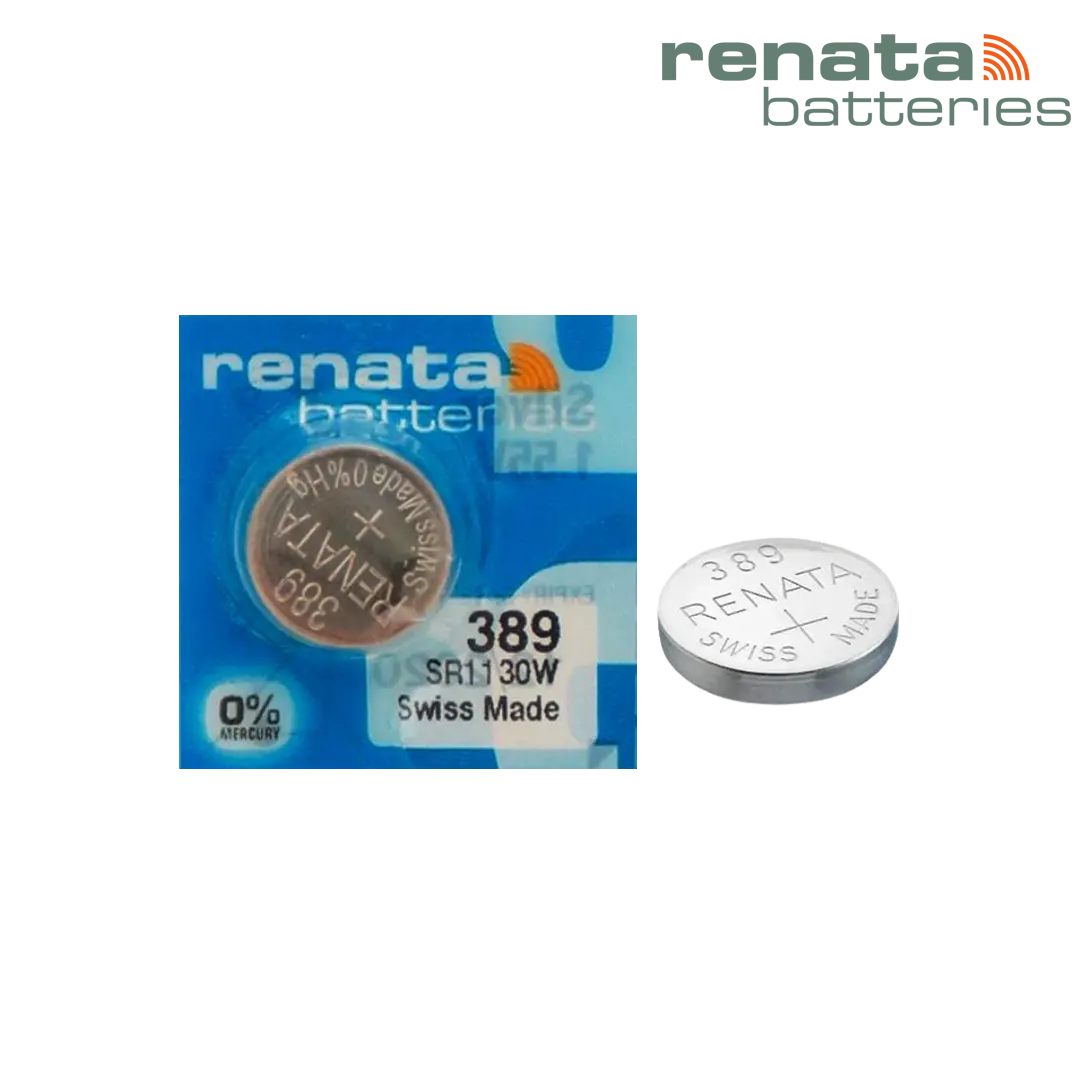 Renata Silver Oxide 1.55V Coin Cell Battery -  389