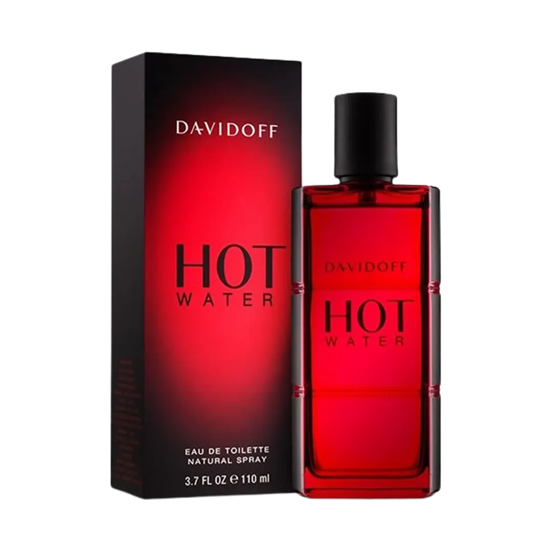 a bottle of Davidoff Hot Water eau de toilette for men