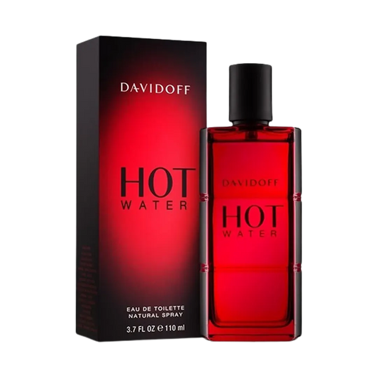 a bottle of Davidoff Hot Water eau de toilette for men