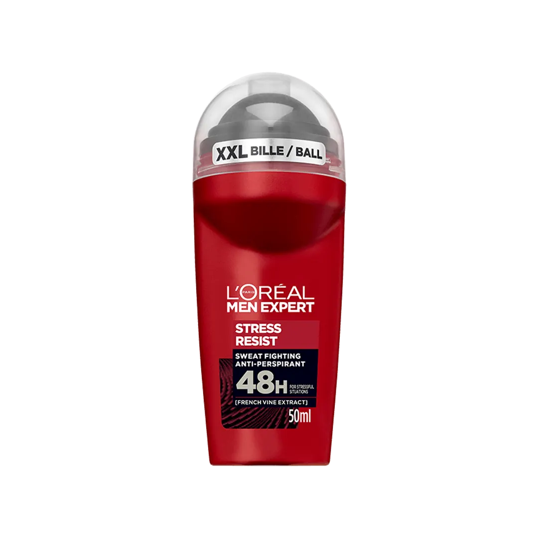 L'Oréal Men Expert Stress Resist 48H Roll On Deodorant For Men - 50ml
