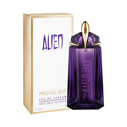 A bottle of Alien perfume for women branded Mugler