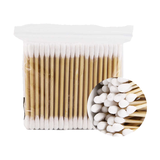 Double Head Wood Cotton Buds Medical Ear Cleaning Wood Sticks - 1000 Pcs