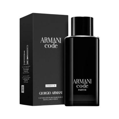 Giorgio Armani Code Parfum Pure For Men - 10 ML / 175 Sprays - Decanted From Original Bottle