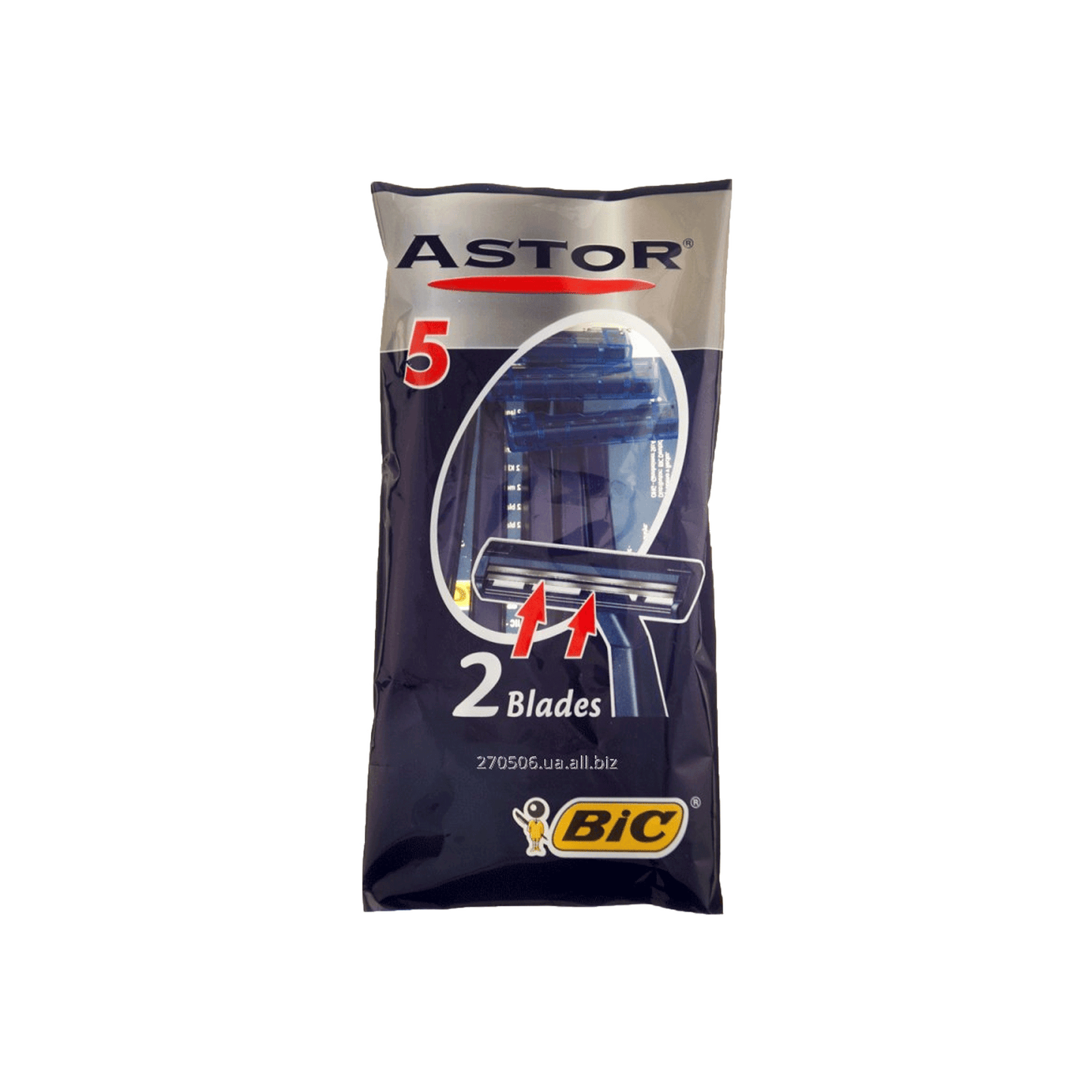 Bic Astor Twin Normal Razors - 5Pcs