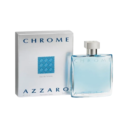 A bottle of Azzaro Chrome, perfume for men