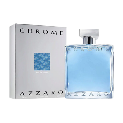 A bottle of Azzaro Chrome, perfume for men