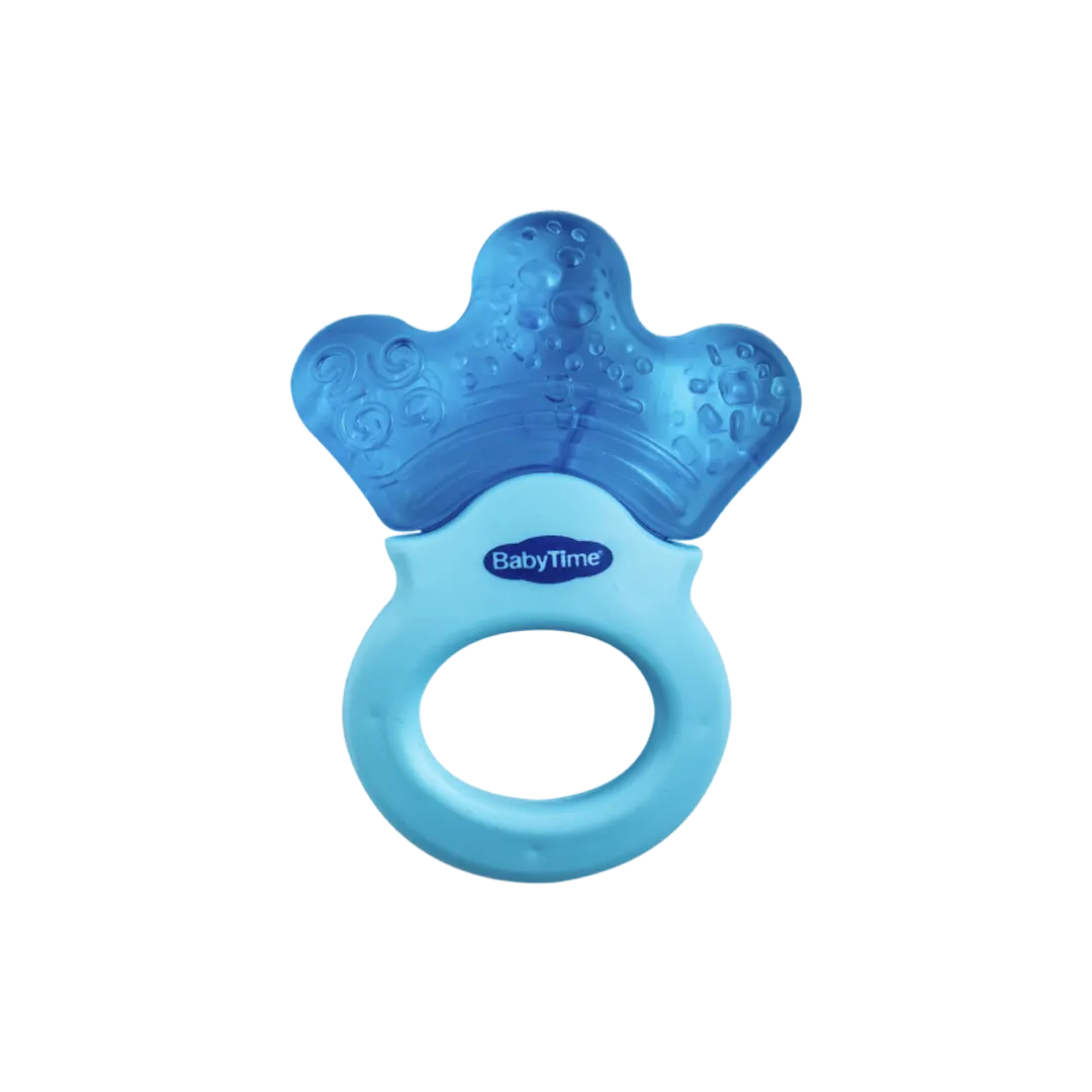 Baby Time Water Teether With Handle - Blue