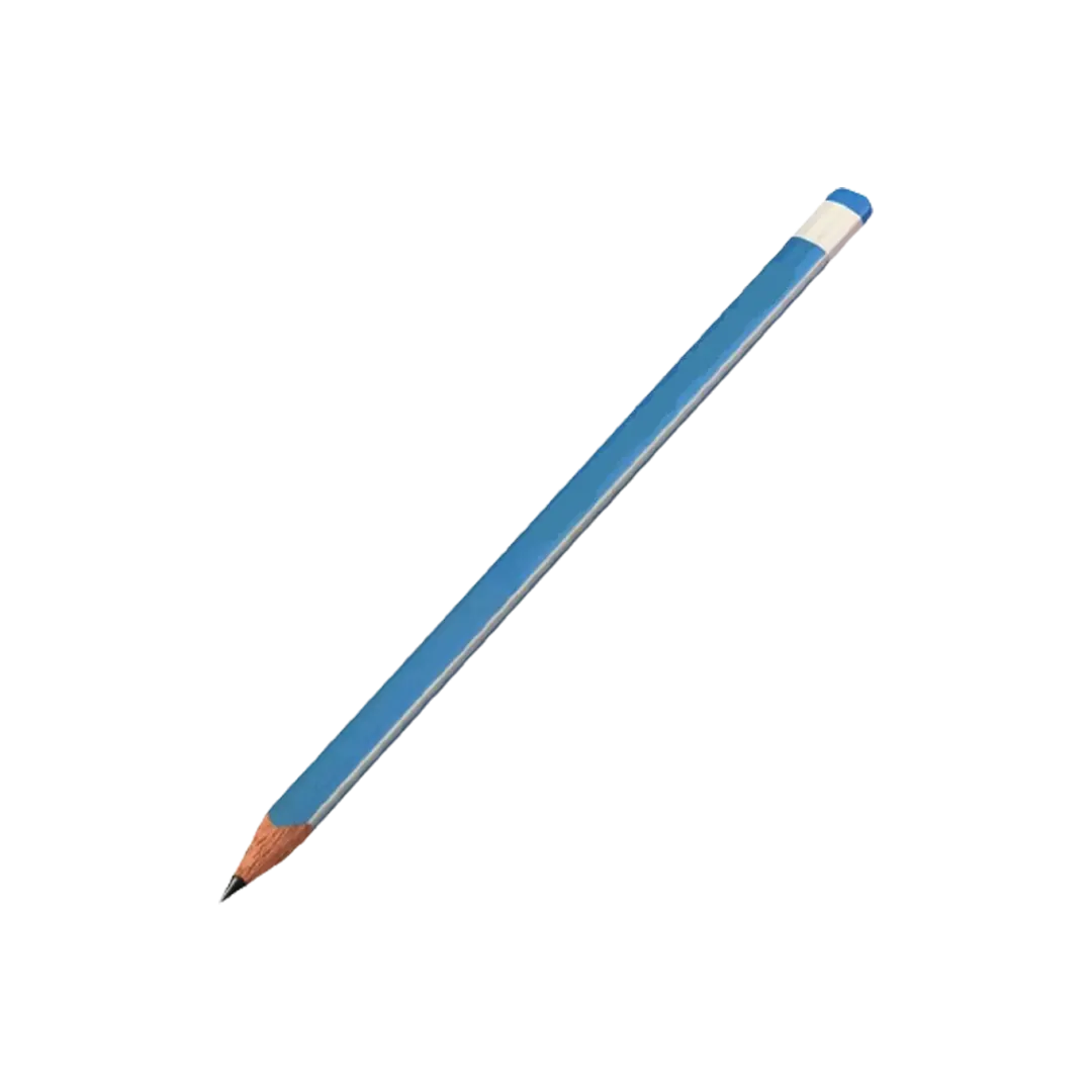 Zidny Junior Triangular Grip Pencils with Eraser - 1 Pc