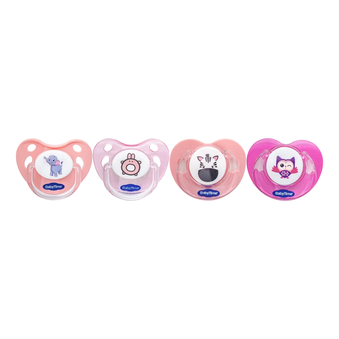 Baby Time Orthodontic Candy Soother - Pink