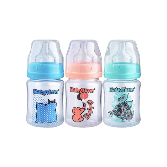 Baby Time Wide Neck Baby Bottle  - 3 Colors