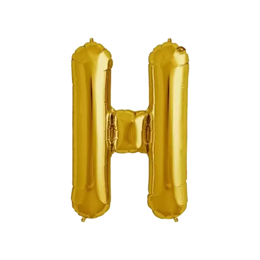 Foil Letter " H " Balloons 40cm - 2 Colors