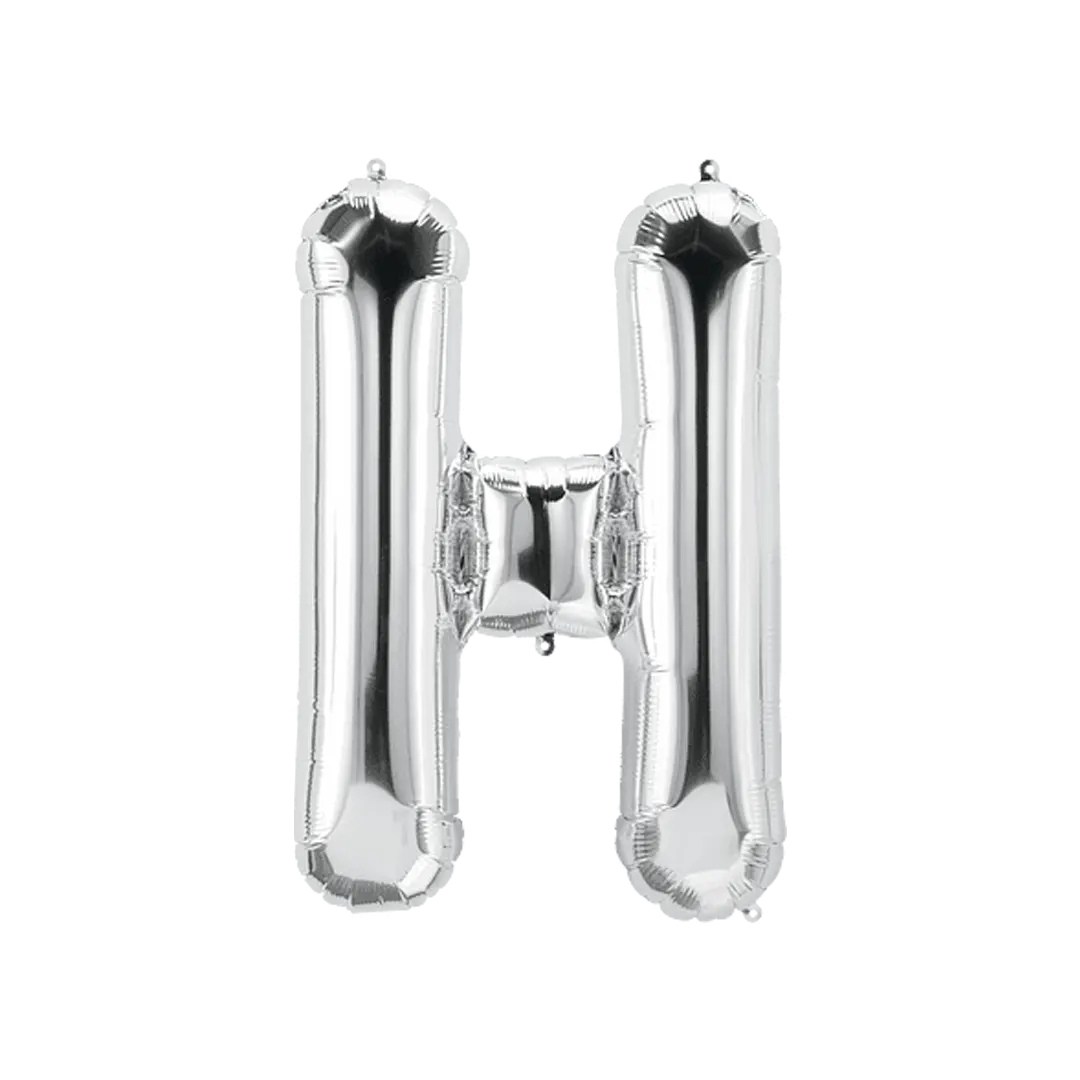 Foil Letter " H " Balloons 40cm - 2 Colors