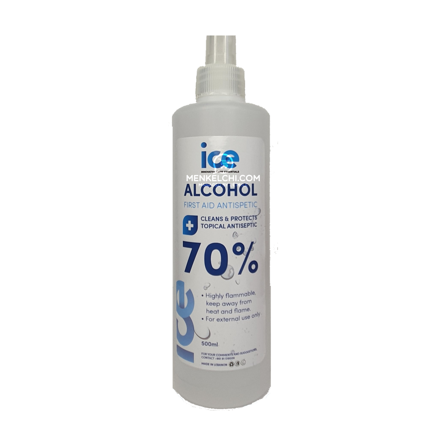 Ice First Aid 70% Alcohol Spray - 500ml