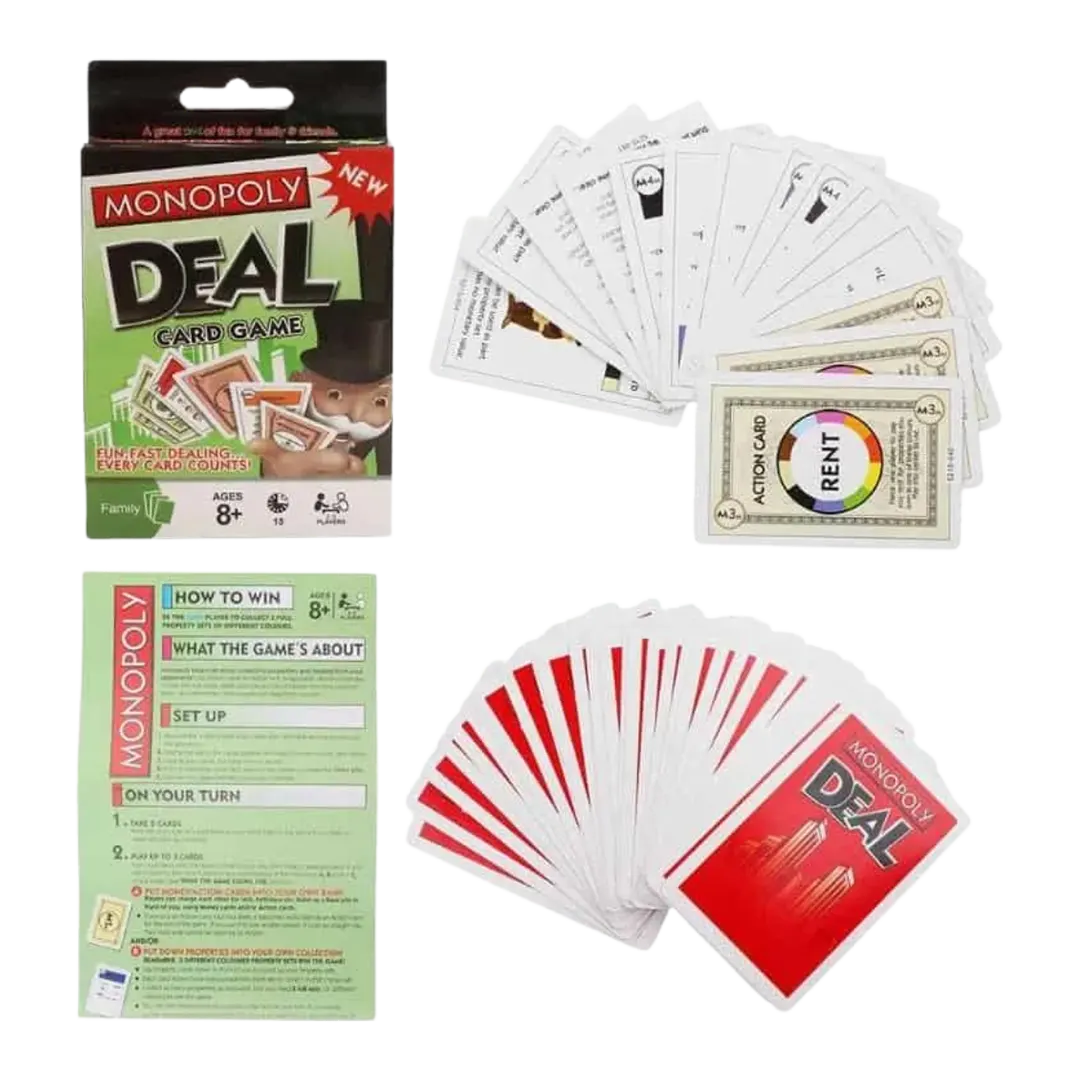 Monopoly Deal Card Game - 5 Players