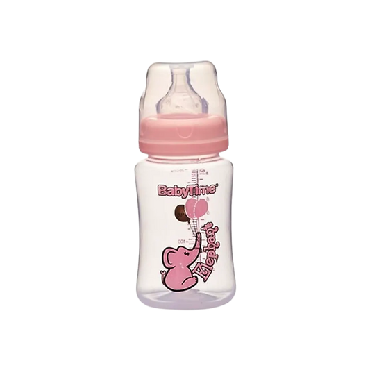 Baby Time Wide Neck Bottle - Pink