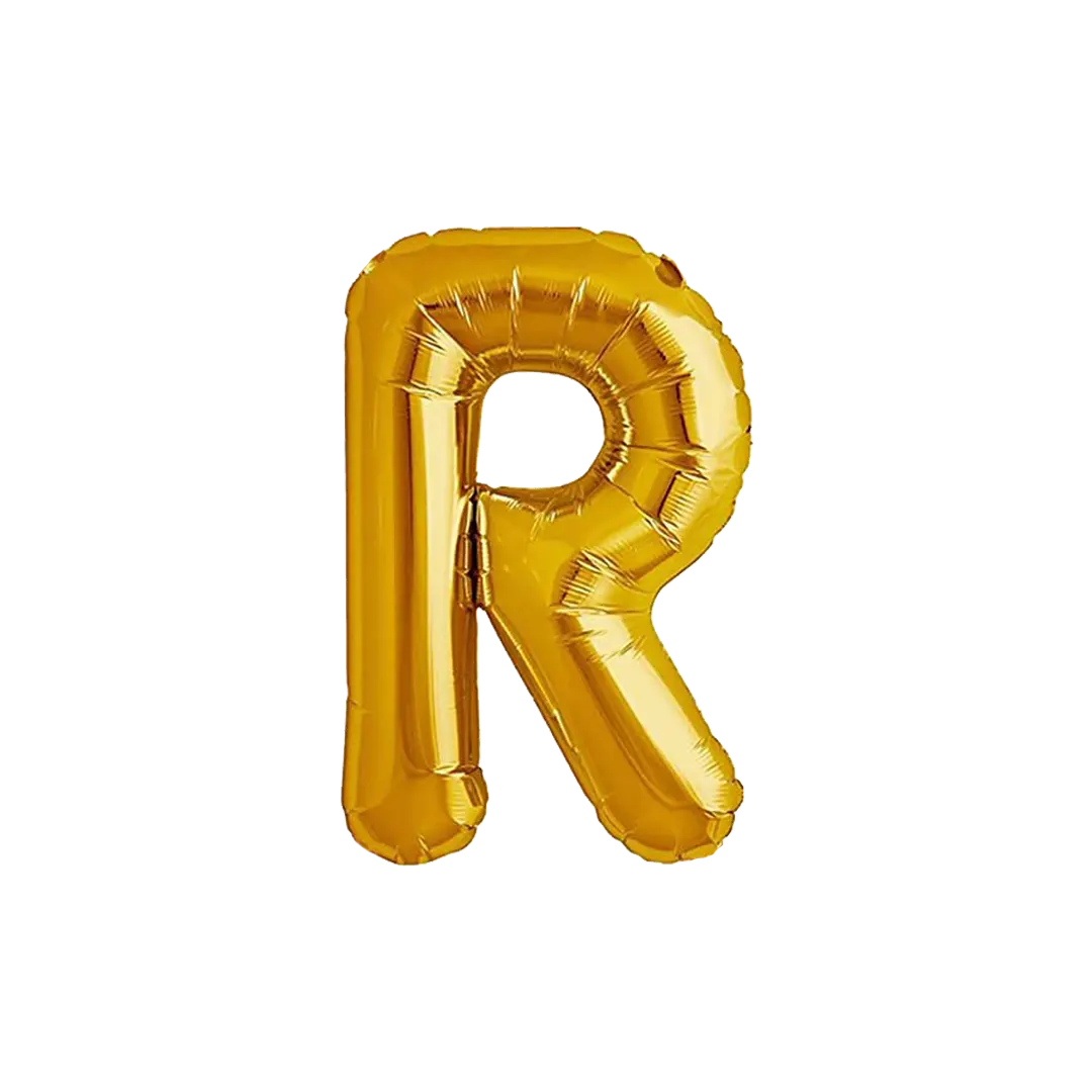 Foil Letter " R " Balloons 42cm - 2 Colors