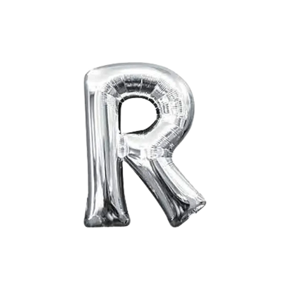 Foil Letter " R " Balloons 42cm - 2 Colors