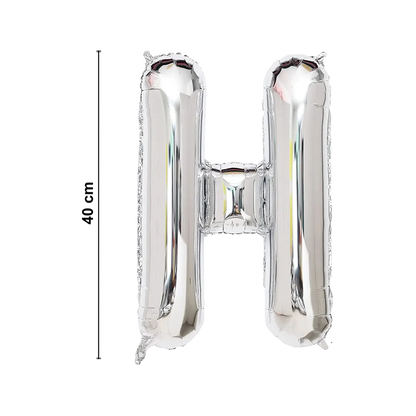 Foil Letter " H " Balloons 40cm - 2 Colors