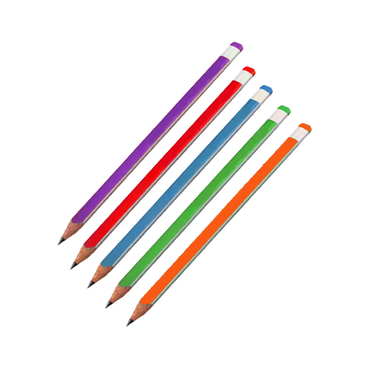 Zidny Junior Triangular Grip Pencils with Eraser - 1 Pc