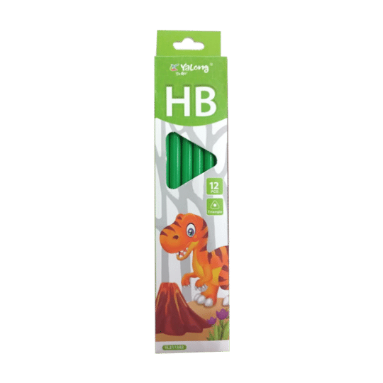 Yalong HB Triangle Pencils - 12 Pcs Pack