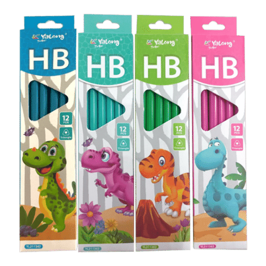 Yalong HB Triangle Pencils - 12 Pcs Pack